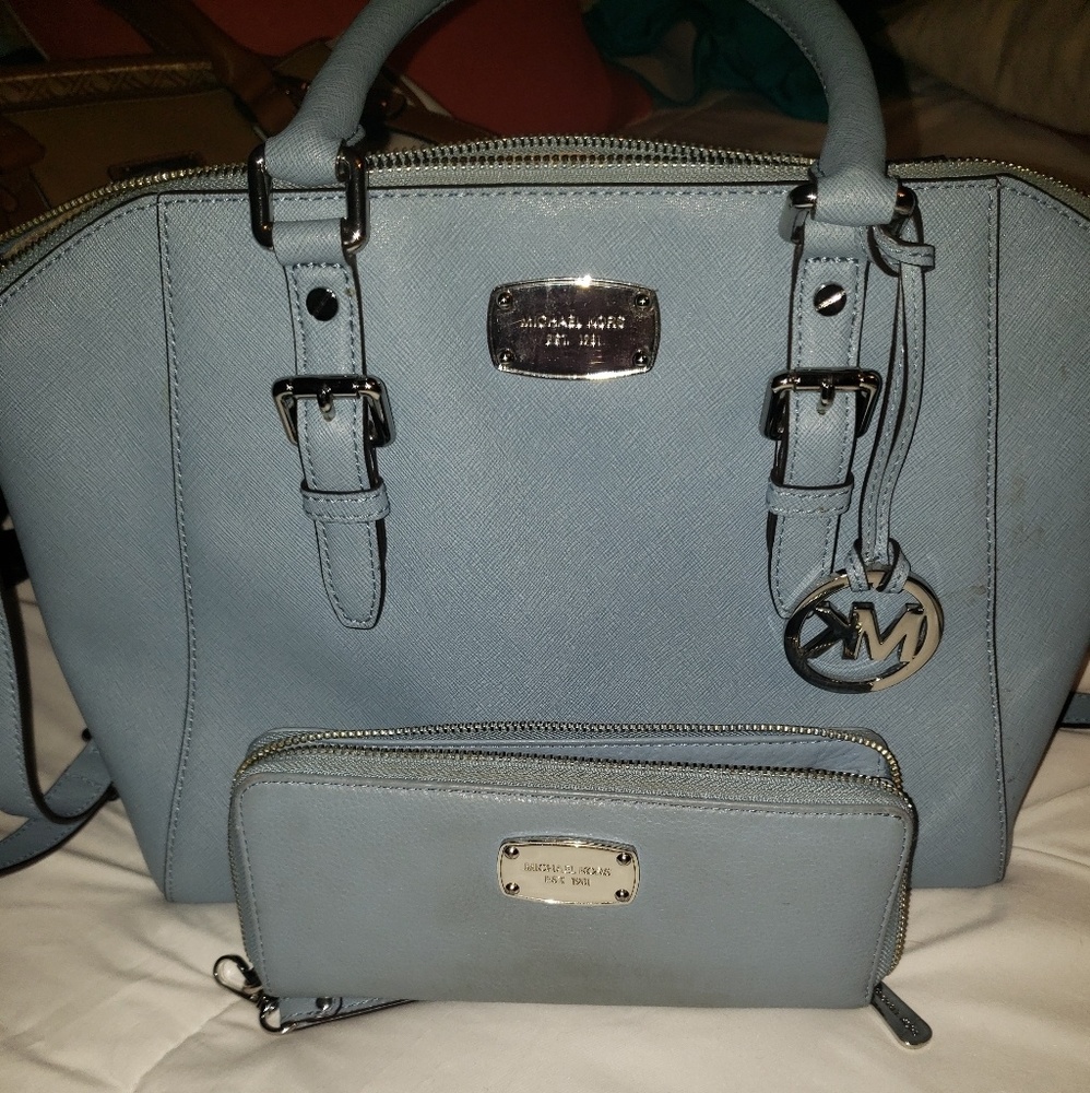 Michael Kors bag and wallet